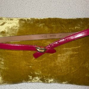 Vintage Red with Gold Lips Moschino Belt 90’s